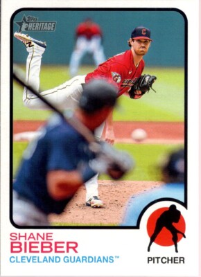 SHANE BIEBER 2022 Topps Heritage High Number 1973 Oversized Box Topper #OB-SB