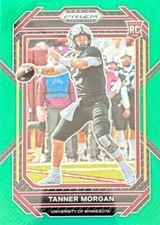 2023 Panini Prizm Draft Picks - Green Prizm #113 Tanner Morgan (RC)