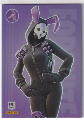 Panini Fortnite Karte Serie 3 Italy Print #112 Bunny Brawler (Dark) Opti-Chrome