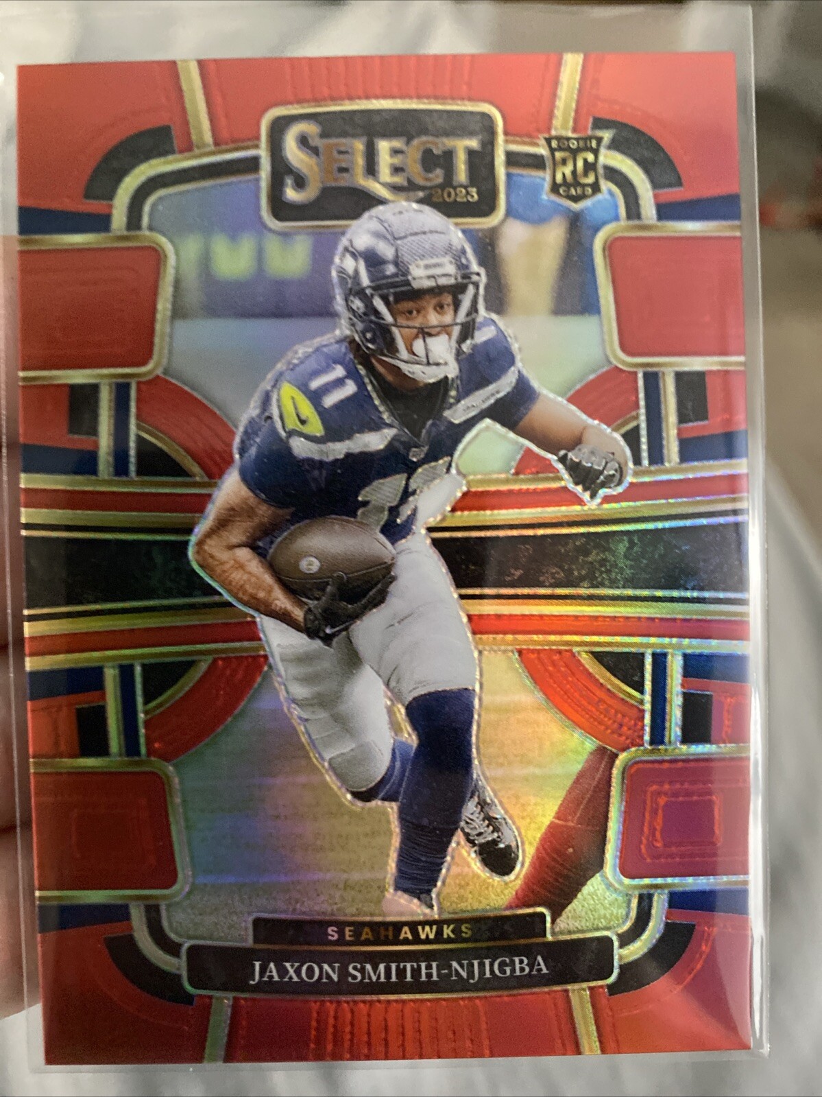 2023 Select Prizm Red #87 Jaxon Smith-Njigba RC Rookie CONCOURSE /99 SEAHAWKS 🔥