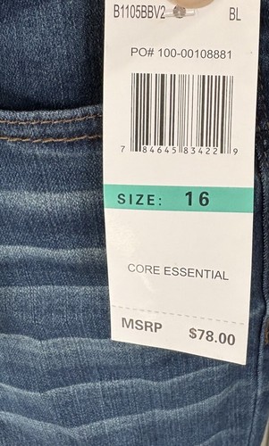 Democracy Ab Solutions Booty Lifting Jeggings Size 16 Stretch - Picture 5 of 7