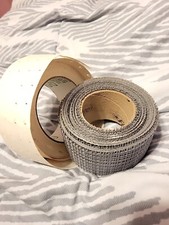 Lot de 2 rouleaux de ruban adhésif pour cloisons sèches : un papier blanc, un palmé argenté