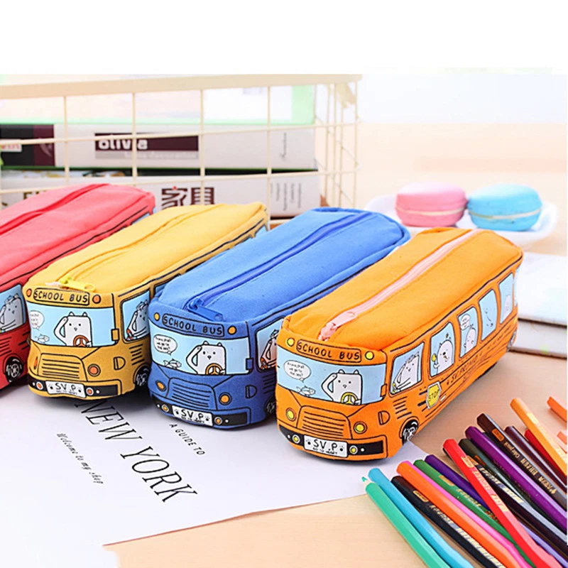Pencil Case Pen Pouch Box Bag Cases Boys Girls School Office Supplies Makeup Box - Image 4 of 4