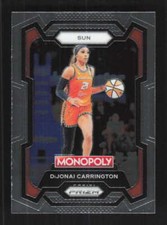 DiJonai Carrington 2024 Prizm WNBA Monopoly Connecticut Sun #17