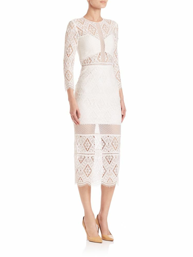 alexis white midi dress Alexis Viro Midi Dress