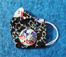 Washable Handmade Fabric Face Mask filter pocket NIGHTMARE BEFORE CHRISTMAS