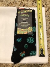 Nickelodeon Teenage Mutant Ninja Turtles Pair of Socks New w/ Tags TMNT