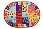 3'3"x5' Kids Abc Educational Alphabet Letter Numbers Anti Oval Area Rug - 740