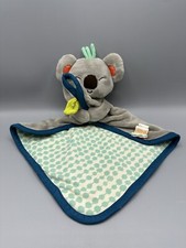Baby Lovey B Toys Cuddly Gray Koala Bear Koko Dot Security Blanket 15" Battat