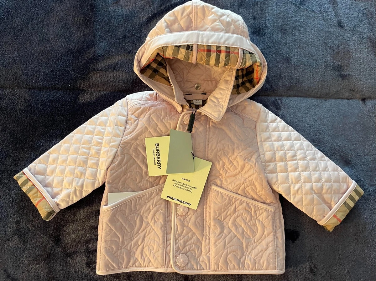 BURBERRY KIDS Baby Monogram quilted jacket 6 m