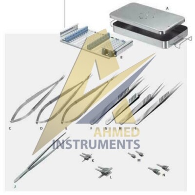 Hand Surgery Basic Set Flat Handle Micro Surgery Surgical instruments ...