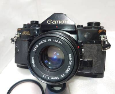 【美品】Canon A-1 / New FD 50mm NEAR MINT ] Canon A-1 Film Camera w/ NEW FD NFD 50mm F2 Lens From