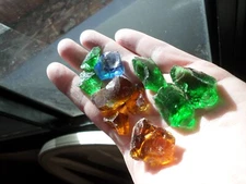 andara crystal - monatomic andara glass - 45 grams - variety 10 pieces - JA24