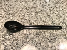 VINTAGE TUPPERWARE #1815 BLACK  SLOTTED COOKING /SERVING SPOON