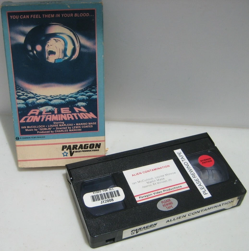 vhs ALIEN CONTAMINATION Ian McCulloch First Edition PARAGON Music by GOBLIN - Image 2 of 4