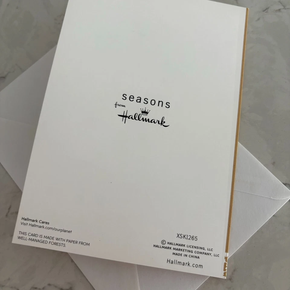 Hallmark Seasons of Light Snowflake Holiday Christmas Greeting Card w/Envelope - Image 4 of 4