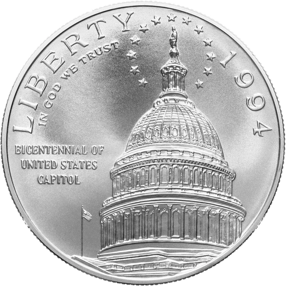 1994 D U.S. Capitol Bicentennial Uncirculated coa and ogp - Image 3 of 4