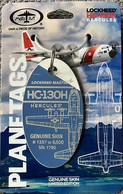 PLANETAGS US COAST GUARD LOCKHEED HC-130H HERCULES : BLUE / WHITE TAG (V2)