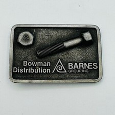 Bowman Distribution Advertising Belt Buckle Vintage