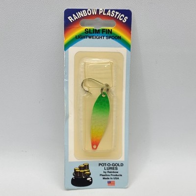   Rainbow Plastics Slim Fin Lightweight Spoon Fishing Lure Artificial Bait