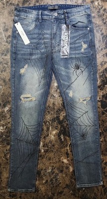 KDNK Mens Skinny Blue Jeans Size 36