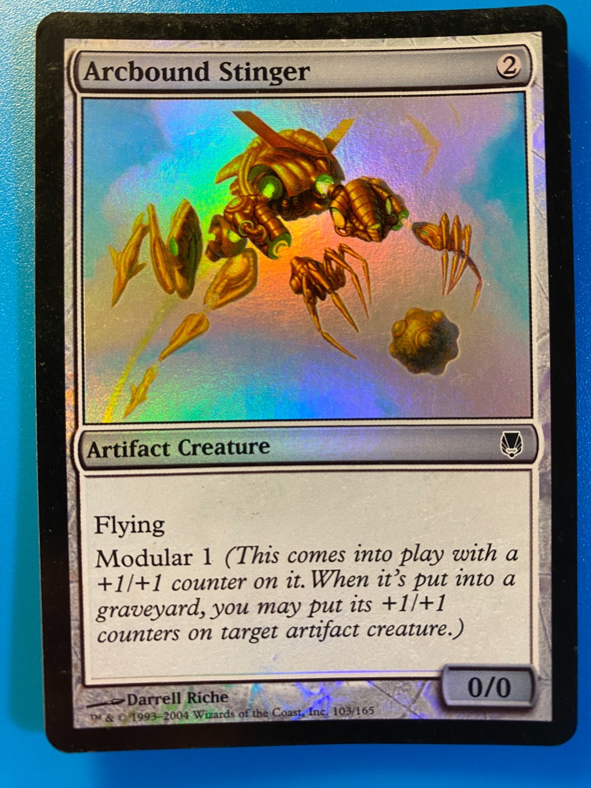 MTG 1x FOIL Arcbound Stinger # 103 Darksteel Magic the Gathering Card x1 NM