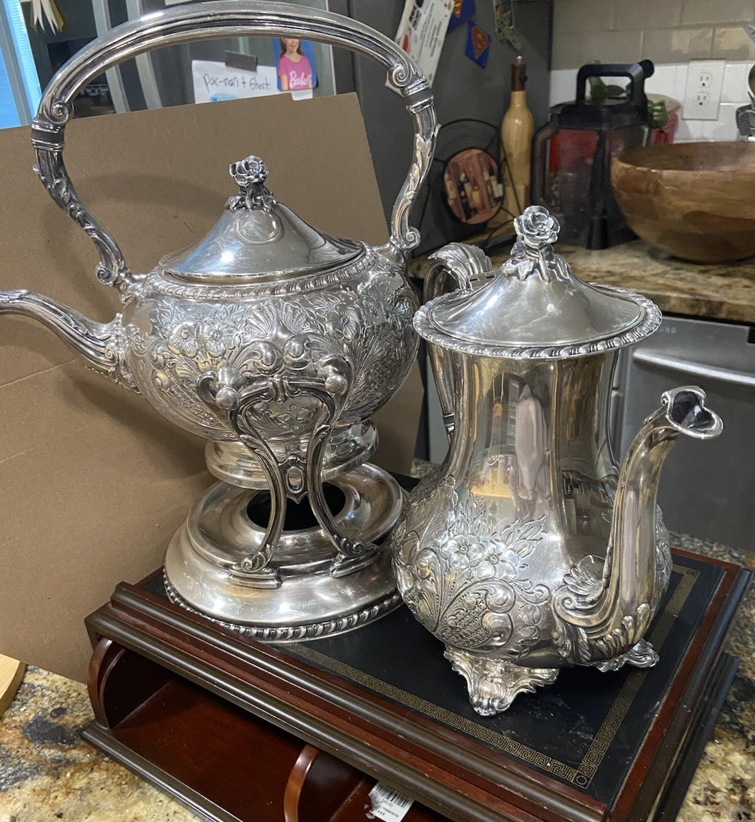 Gorham 1850-1899 Antique US Silver-Plated Teapots, Coffee Pots