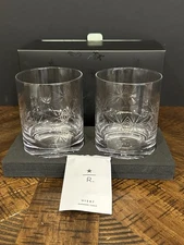 Starbucks Reserve × Viski Etched Rocks Glasses Set of 2 – New Open Box
