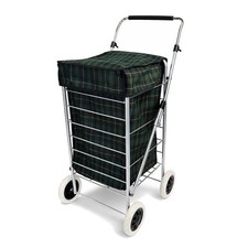 NEW! 4 Wheel Folding Shopping Mobility Trolley Bag Cart Market Laundry