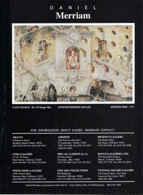 DANIEL MERRIAM Giclee Art Limited Edition 2p Exhibit 1994 Print Ad