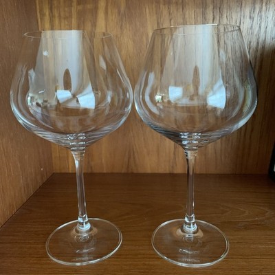 2 Dartington Copa 21 cm G&T Revel Range Ballonglas mit großem Stiel bleifrei