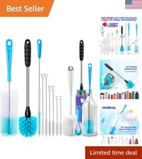 Bottle Brush Tube Cleaning Lab Set with Long Handle, Cup Cleaner for Washing ...