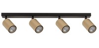 Aufbau Strahler GU10 Metall Schwarz Gold 60 Cm Lang Flexible Flur Leuchte