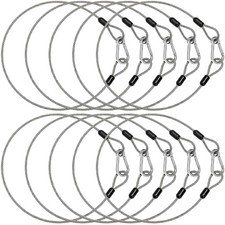 10 Pack 2Ft Stage Light Safety Cables for Stage DJ Party Lights, 1/8" Thicken...