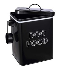 Metal Dog Food Storage Container Airtight Pet Food Treat Bin 6 lbs