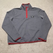 LL Bean Pullover Sweater Mens XL Extra Large Gray Button