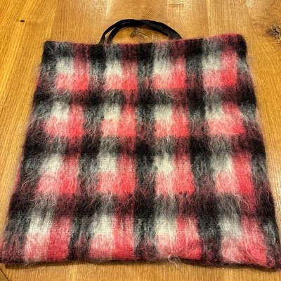 MUUN Tote Bag Handbag Purse in Black x Red Washed Once NWOT Shipping From Japan!
