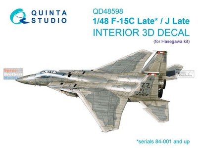QTSQD48598 1:48 Quinta Studio 3D Decal - F-15C Late F-15J Late Eagle (HAS kit)