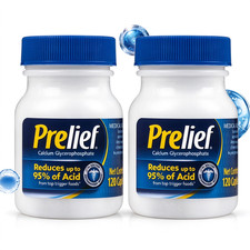 2PACK Prelief Acid Reducer Dietary Supplement, 120 Caplets