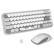 Wireless Keyboard and Mouse Cute Mouse and Keyboard 2.4G Wireless Keyboards w...