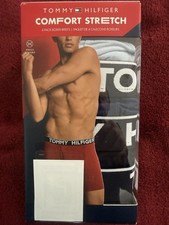 New NIP Tommy Hilfiger Comfort Stretch Boxer Briefs 4 Pack Size M