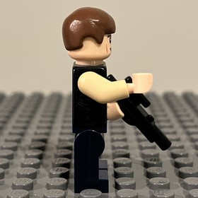 Lego Han Solo Minifigure Blue Legs Vest Pockets Star Wars 75030 75052 sw0539 1C