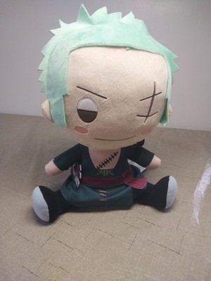 RARE One Piece Standard Plush 12 inch Zoro Sitting Style Round1 Exclusive NWT