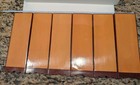 SMALL CHINESE CALLIGRAPHY WOOD CARVED AND PAINTED 6 PANEL SCREEN PAINTING SIGNED — photo 5