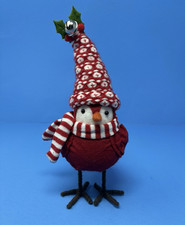 North Pole Trading Company Christmas RED BIRD Knit Hat J C Penney Holiday Decor