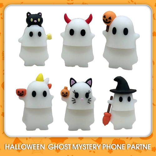 Halloween Ghostees Mystery Phone Buddy Cute 3D Phone Buddy Halloween Phone Decor - Picture 7 of 19