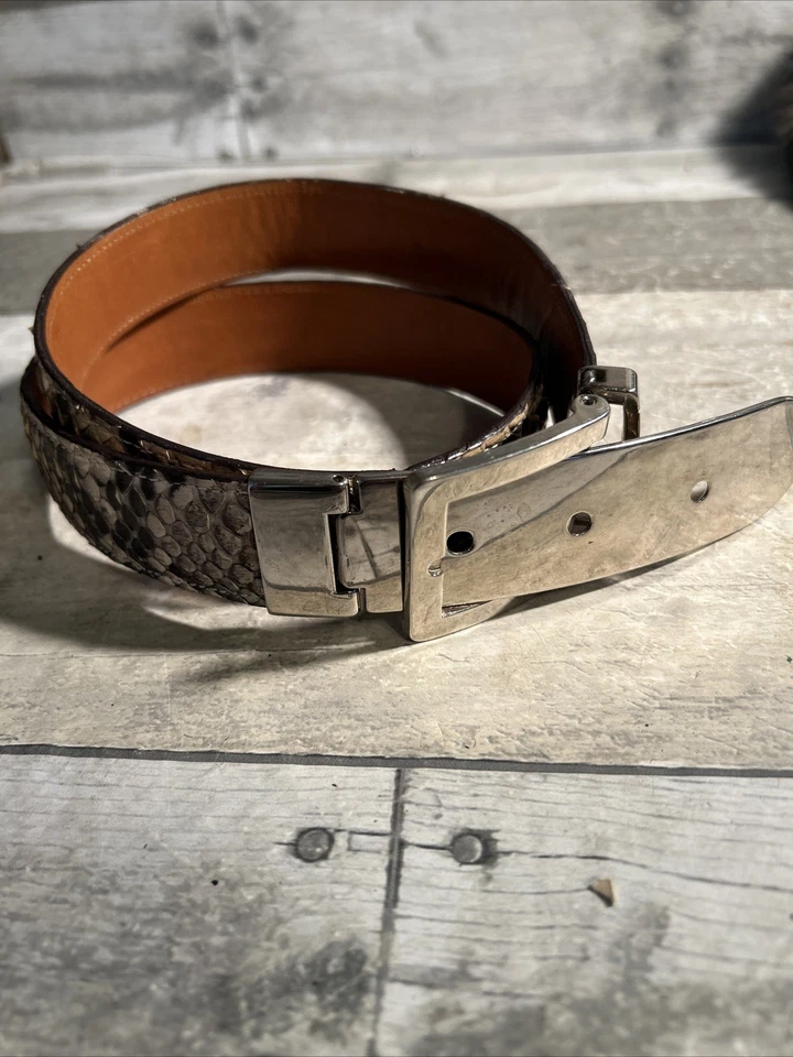 CINTURÓN MUJER JOAN & David hecho en italia pitón genuino talla m. Foto 2 de 4