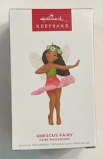 2024 Hallmark 20th Hibiscus Fairy Messenger Series Keepsake Tree Ornament NEW