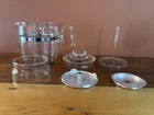 Vintage Pyrex Flameware Glass Coffee Percolator 4-6 Cup #7756-C (Complete Set)