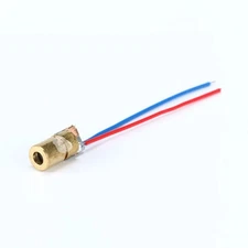 10/100pcs Adjustable Laser Dot Diode Module Red Copper Head 650nm 6mm 3V/5V 5mW